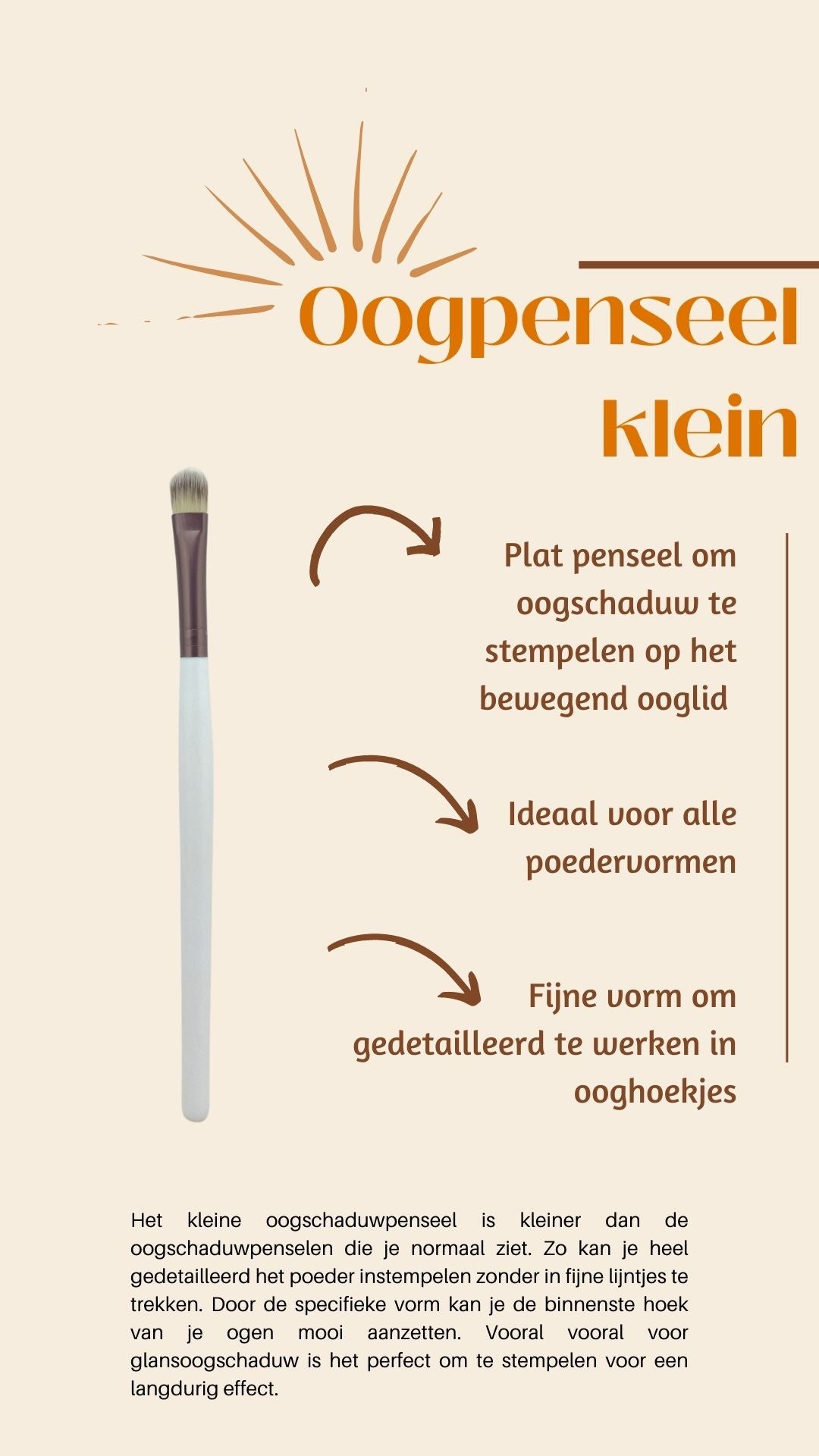 Klein oogschaduw penseel